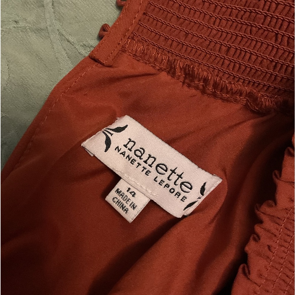 Fall Color Pleated Dress - Picture 4 of 6